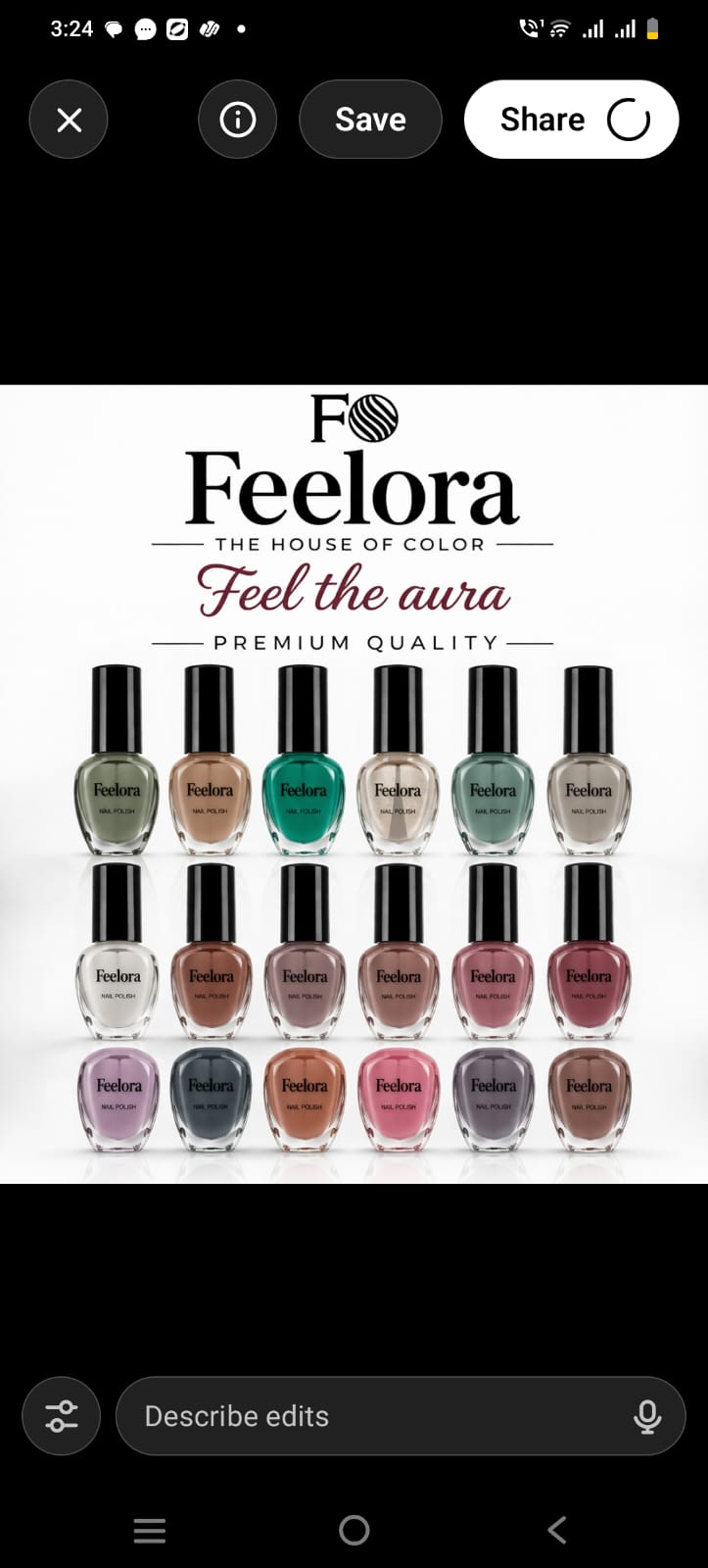 Feelora Nail Art Display Chart